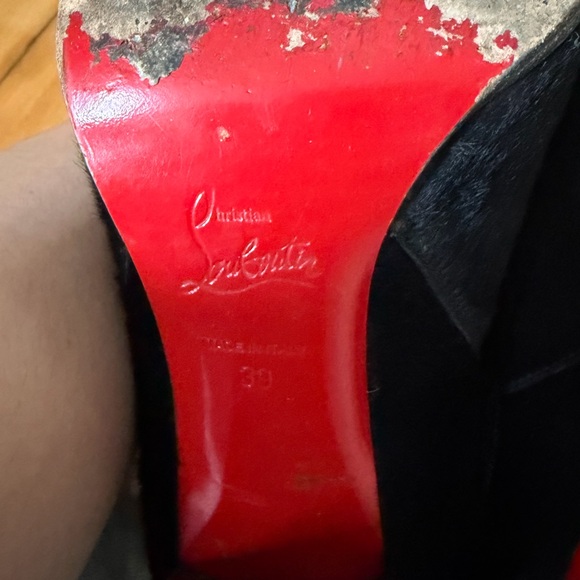 Christian Louboutin Black Heeled Boots - Picture 5 of 9